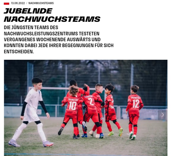 Jubelnde Nachwuchsteams